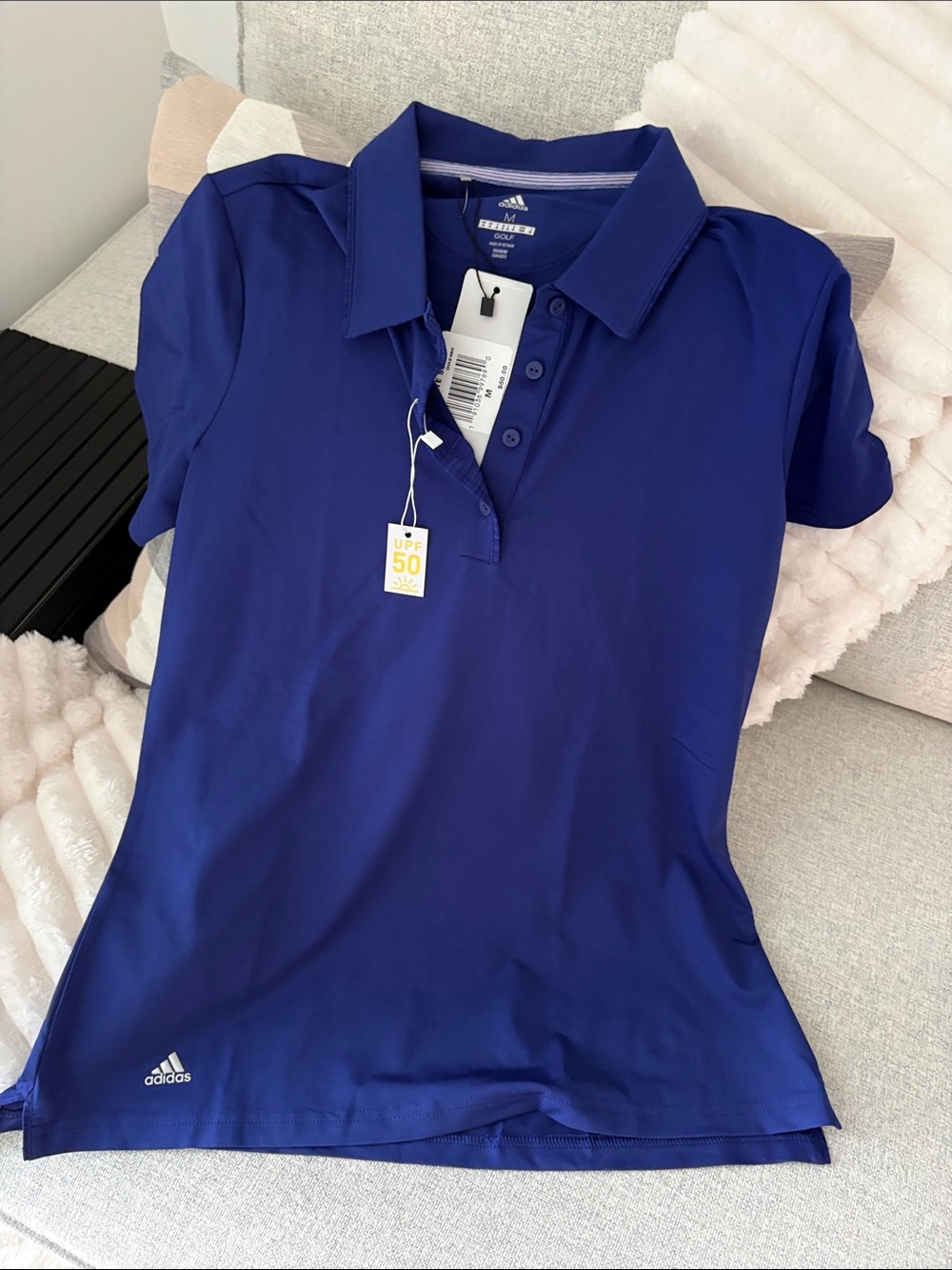 adidas Golf Women’s Royal Blue Short Sleeve Polo